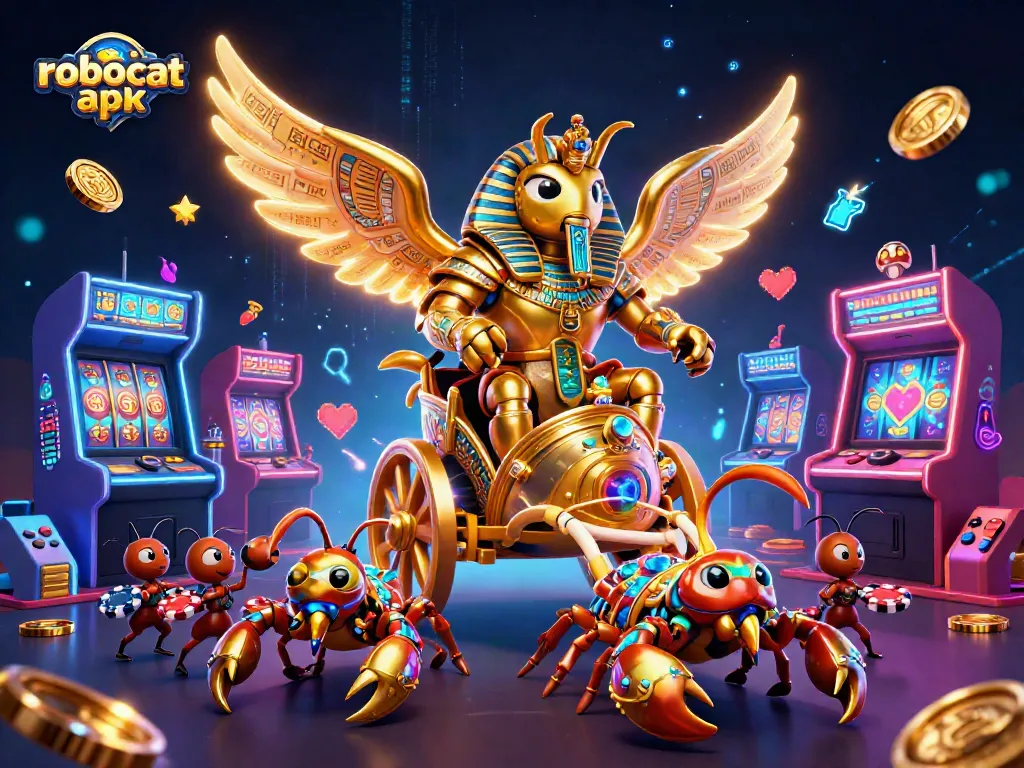 Play exciting games on robocat apk with thrilling bonuses and vibrant casino elements.